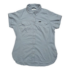 Camisa Columbia Omnishade de Mujer azul claro manga corta