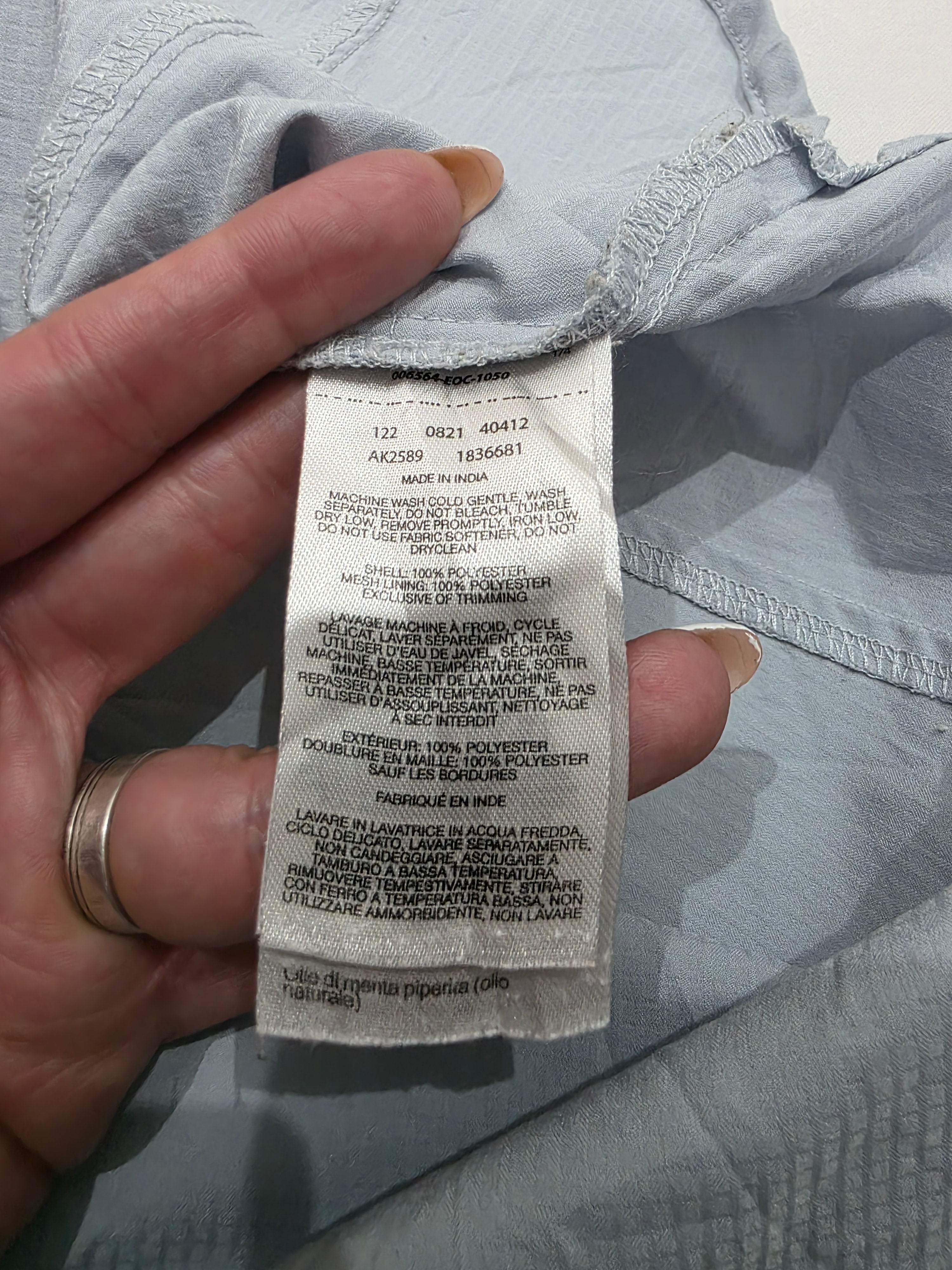 Camisa Columbia Omnishade de Mujer azul claro manga corta