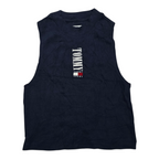 Playera Tommy Hilfiger crop Top de Mujer azul marino sin mangas