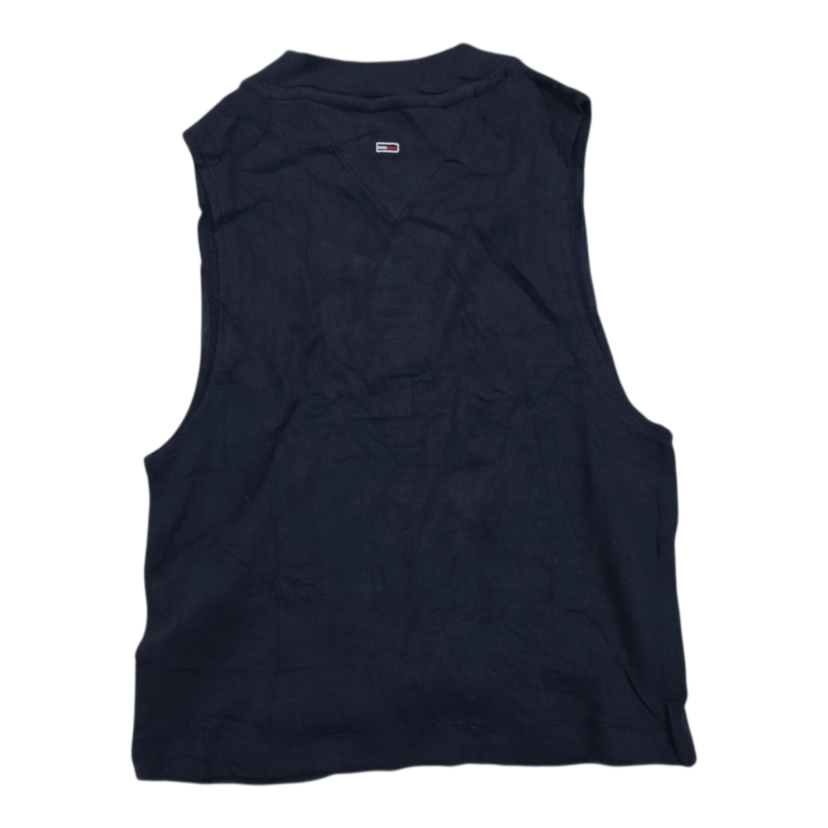Playera Tommy Hilfiger crop Top de Mujer azul marino sin mangas