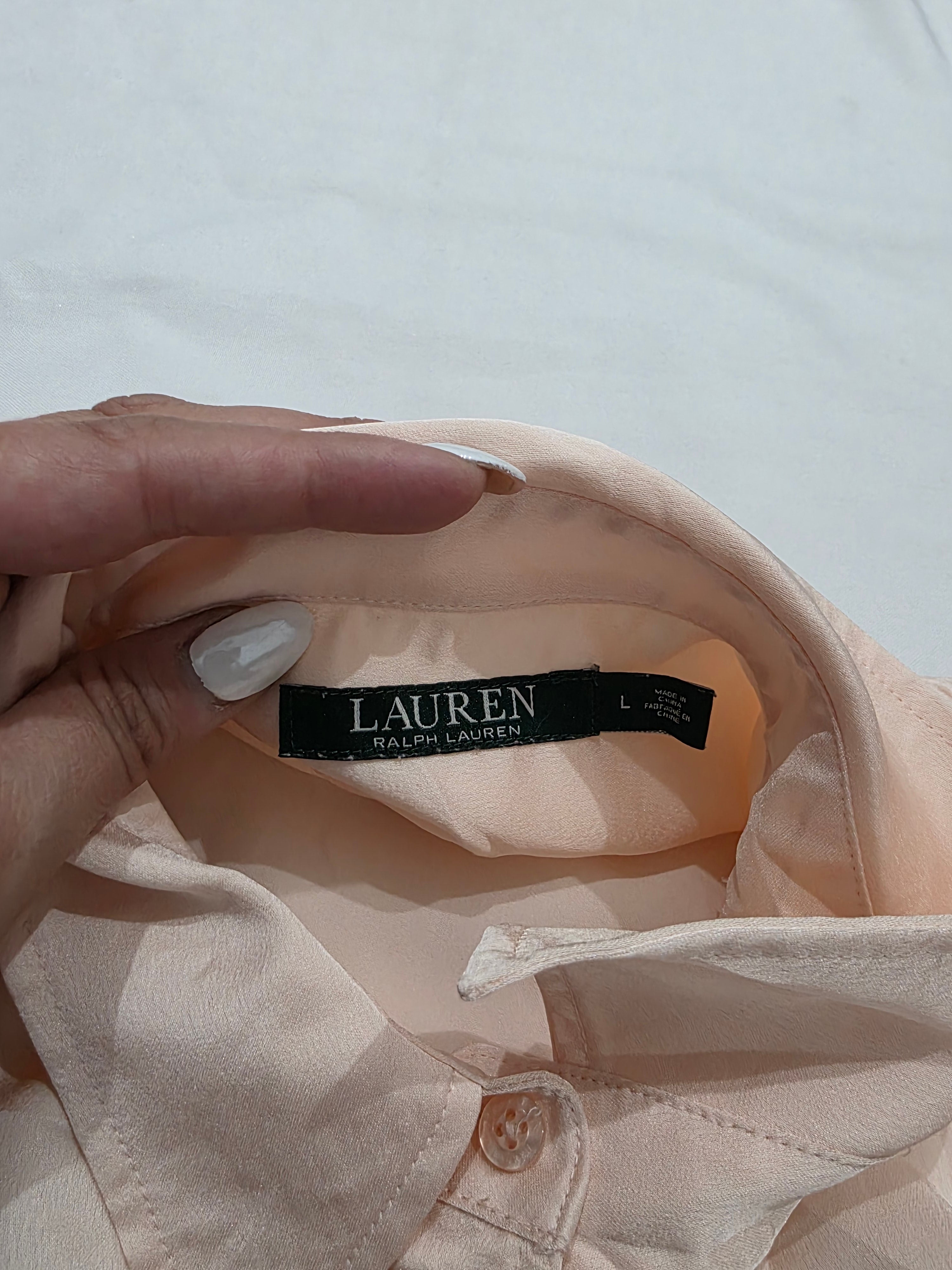 Camisa Ralph Lauren satinada de Mujer color rosa