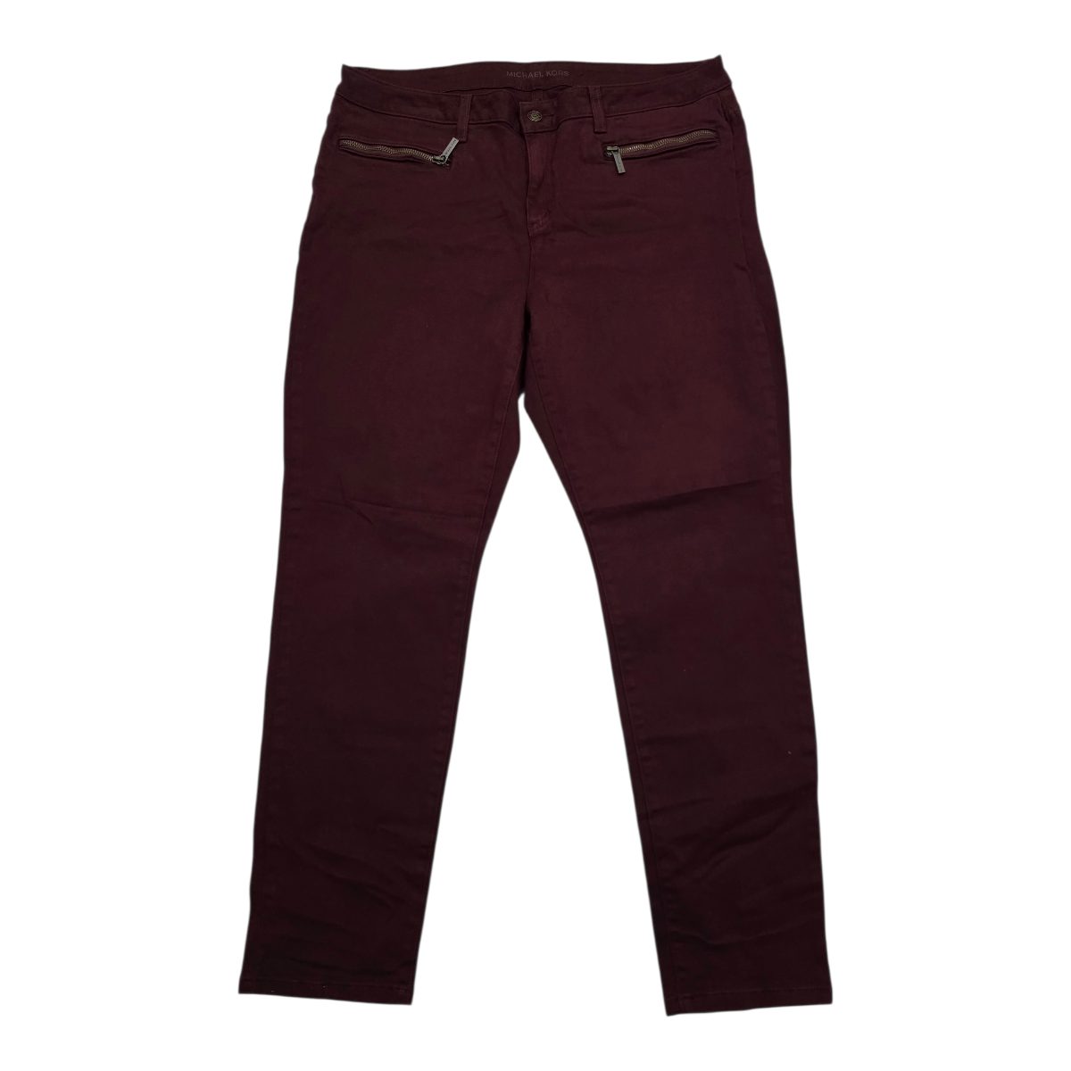 Pantalon Michael Kors talla 14 Skinny color vino