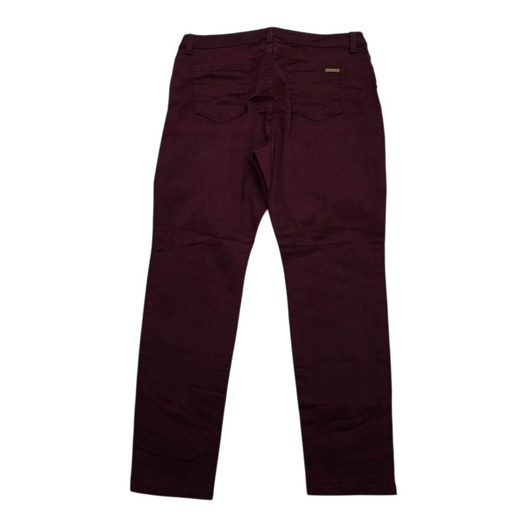 Pantalon Michael Kors talla 14 Skinny color vino