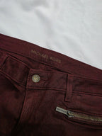 Pantalon Michael Kors talla 14 Skinny color vino