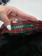 Pantalon Ralph Lauren rojo a cuadros talla 14
