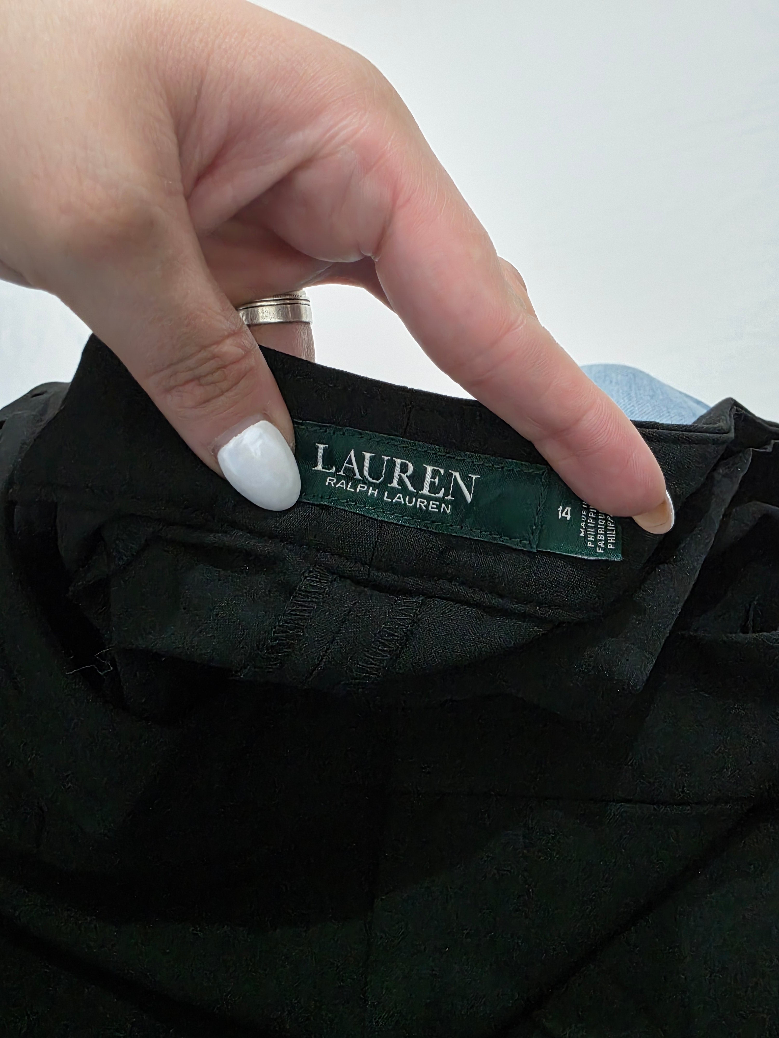Pantalon Ralph Lauren de vestir talla 14 color negro