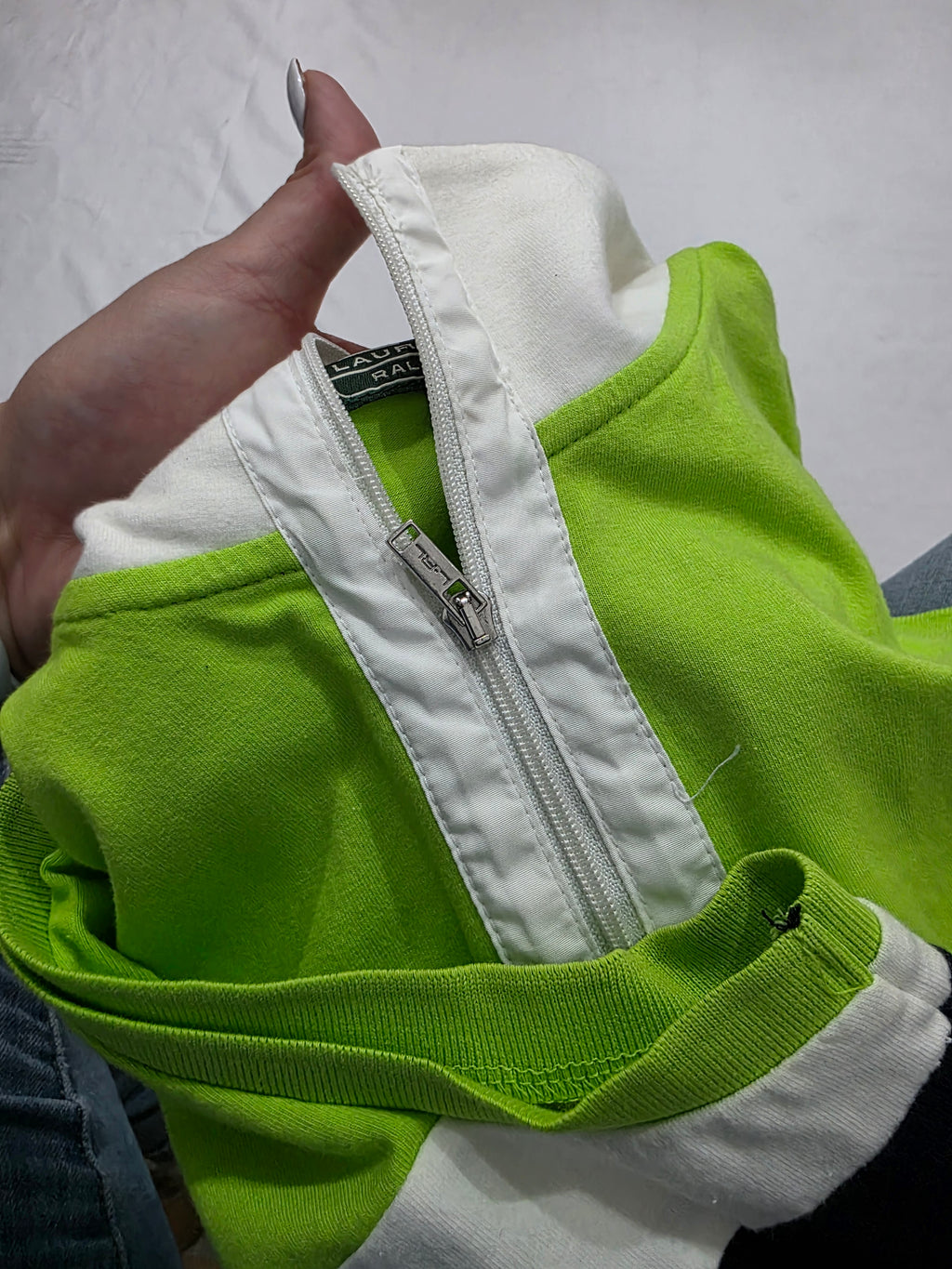 Playera Ralph lauren Active verde/azul
