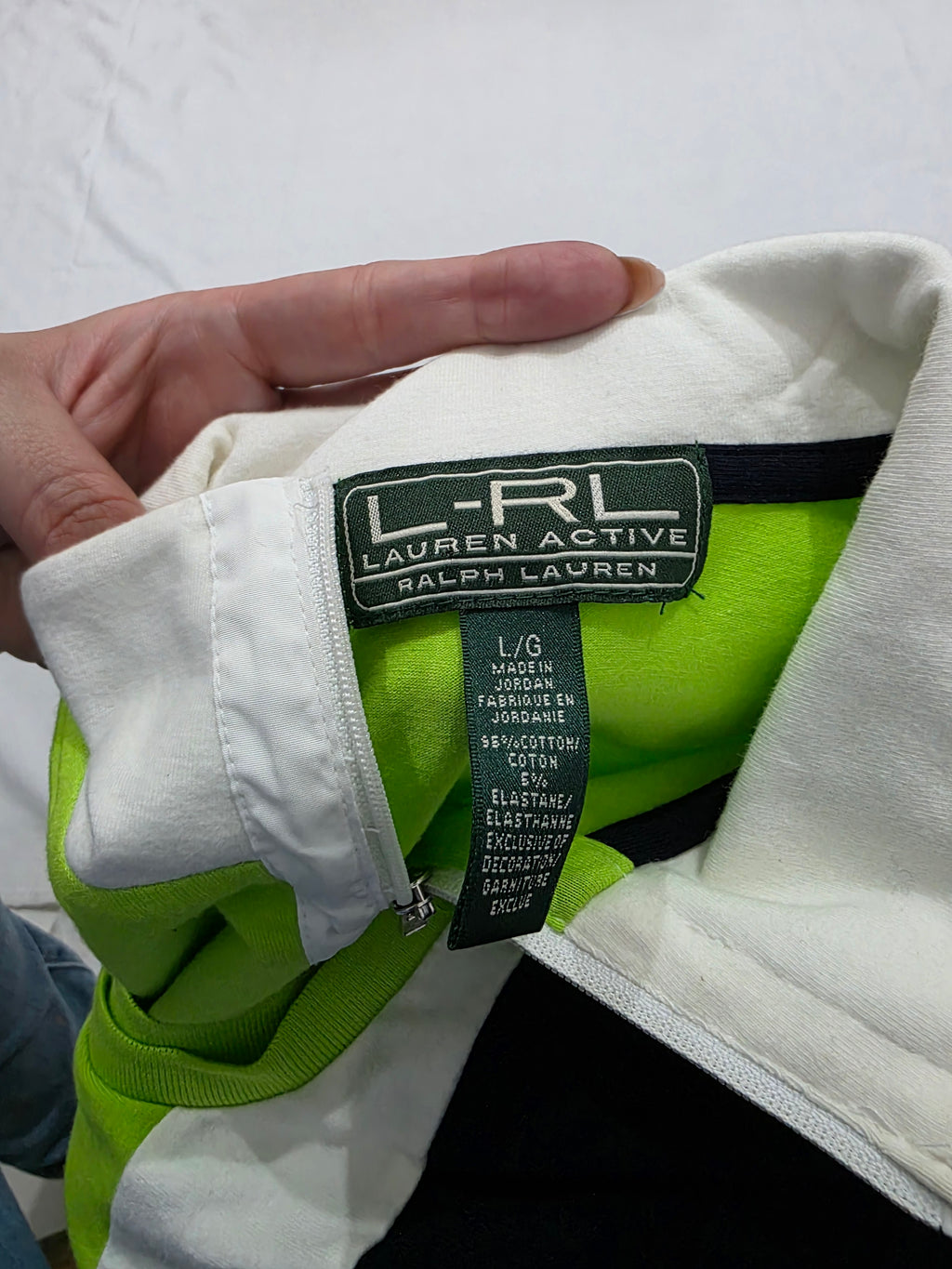 Playera Ralph lauren Active verde/azul