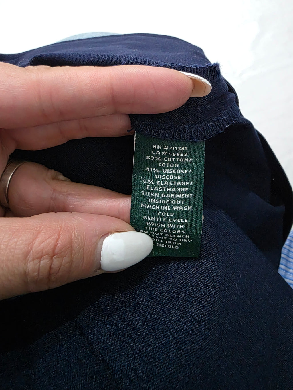 Pantalon de vestir Ralph Lauren Skinny azul marino