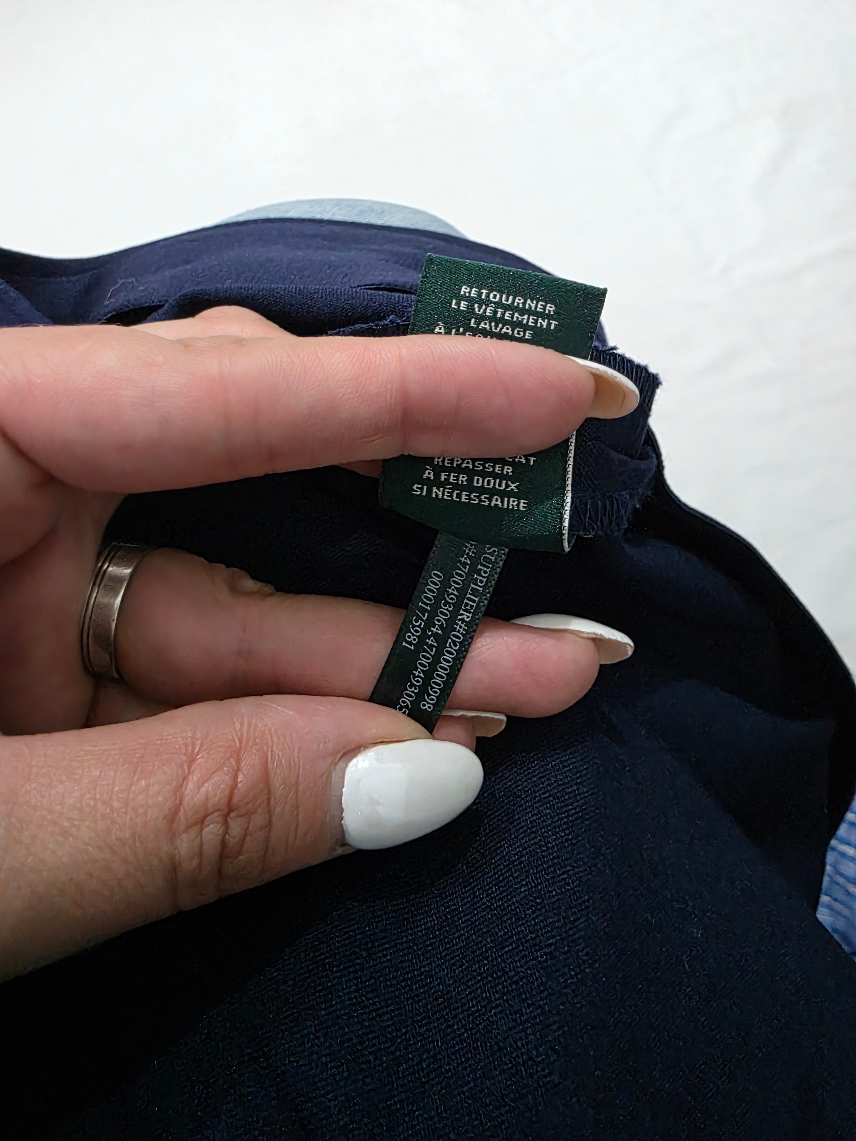 Pantalon de vestir Ralph Lauren Skinny azul marino