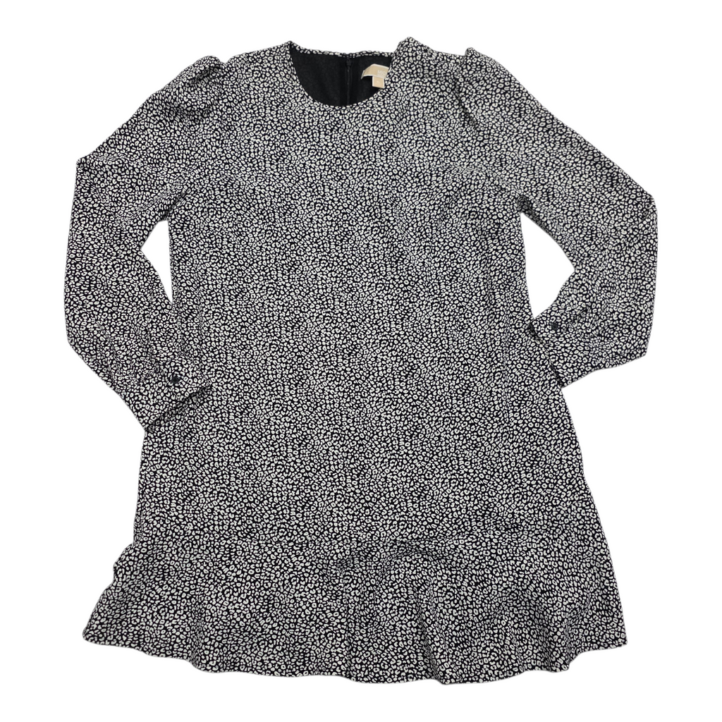 Vestido Michael Kors animal print negro/blanco