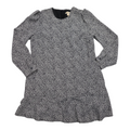 Vestido Michael Kors animal print negro/blanco