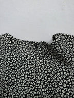 Vestido Michael Kors animal print negro/blanco