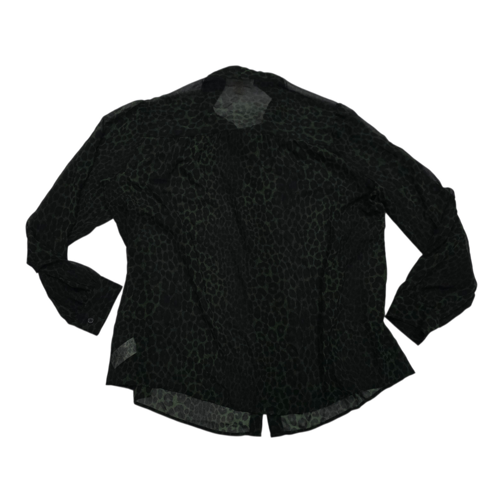 Blusa Michael Kors verde animal print
