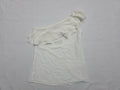 Blusa Michael Kors Blanca Un Hombro con Olan Elegante Mujer
