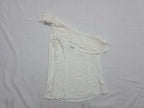 Blusa Michael Kors Blanca Un Hombro con Olan Elegante Mujer