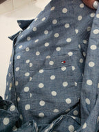 Camisa Tommy Hilfiger de Mujer azul con lunares