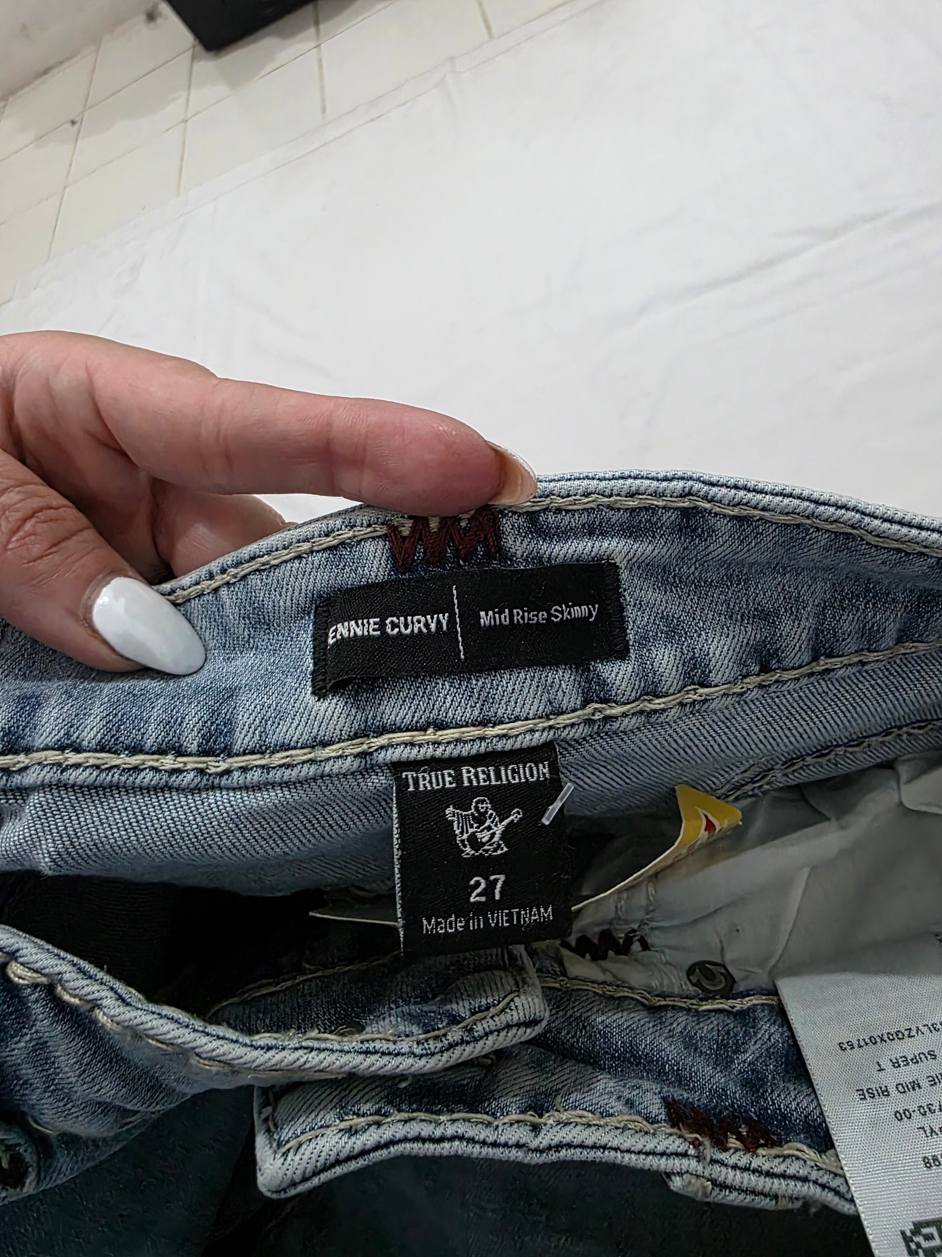 Pantalon True Religion talla 27 Jennie curvy midrise skinny