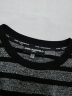 Blusa Karl Lagerfeld de Mujer manga larga gris/negro rayada