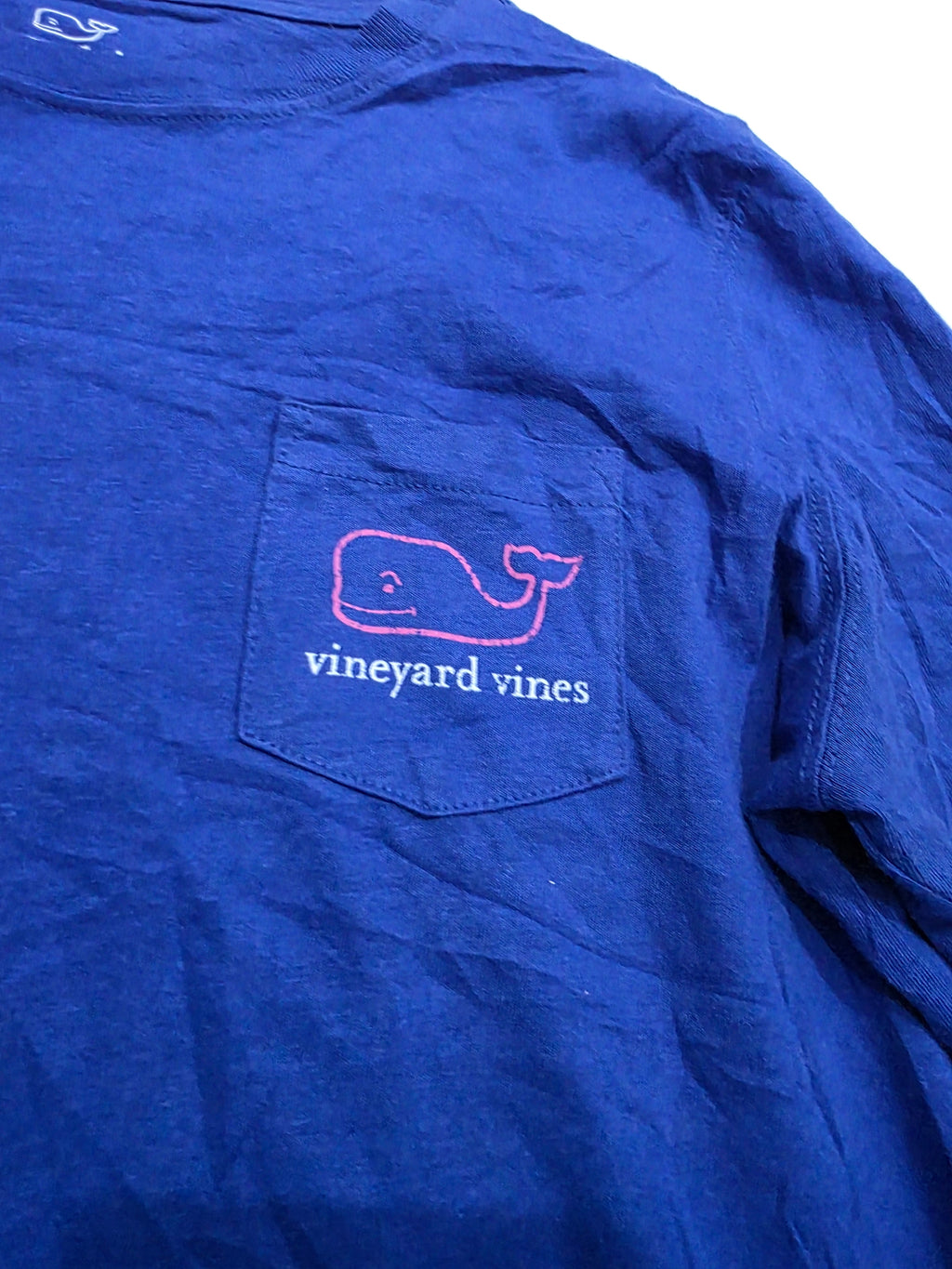 Playera Vineyard Vines azul marino de Mujer Mediana manga larga