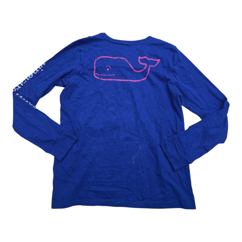 Playera Vineyard Vines azul marino de Mujer Mediana manga larga