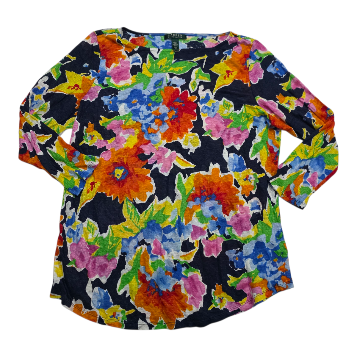 Blusa Ralph Lauren de Lino floreada de Mujer