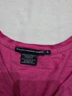 Playera Ralph lauren Sport color rosa oscuro poni amarillo