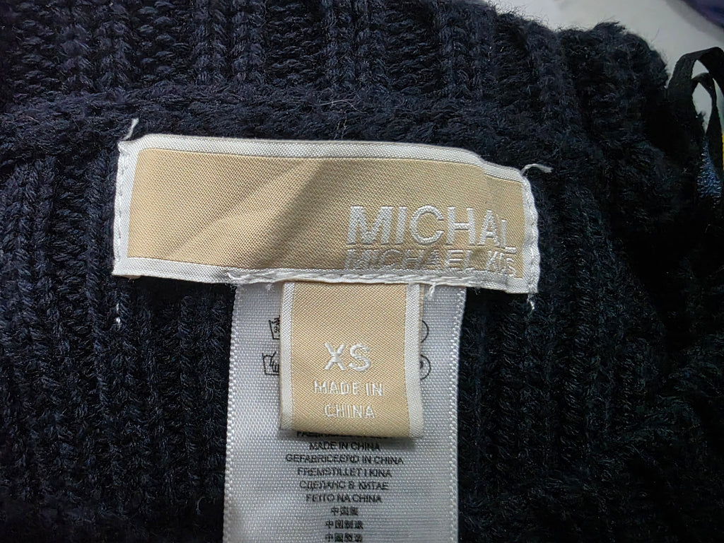 Sueter Michael Kors azul marino con cierres dorados