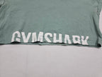 Playera Crop Top Gymshark de Mujer color verde manga corta