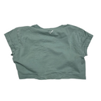 Playera Crop Top Gymshark de Mujer color verde manga corta