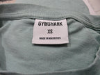 Playera Crop Top Gymshark de Mujer color verde manga corta