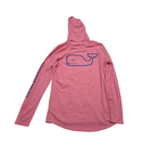 Playera con gorro Vineyard Vines rosa de Mujer manga larga
