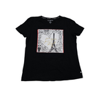 Playera Karl Lagerfeld de Mujer manga corta color negro