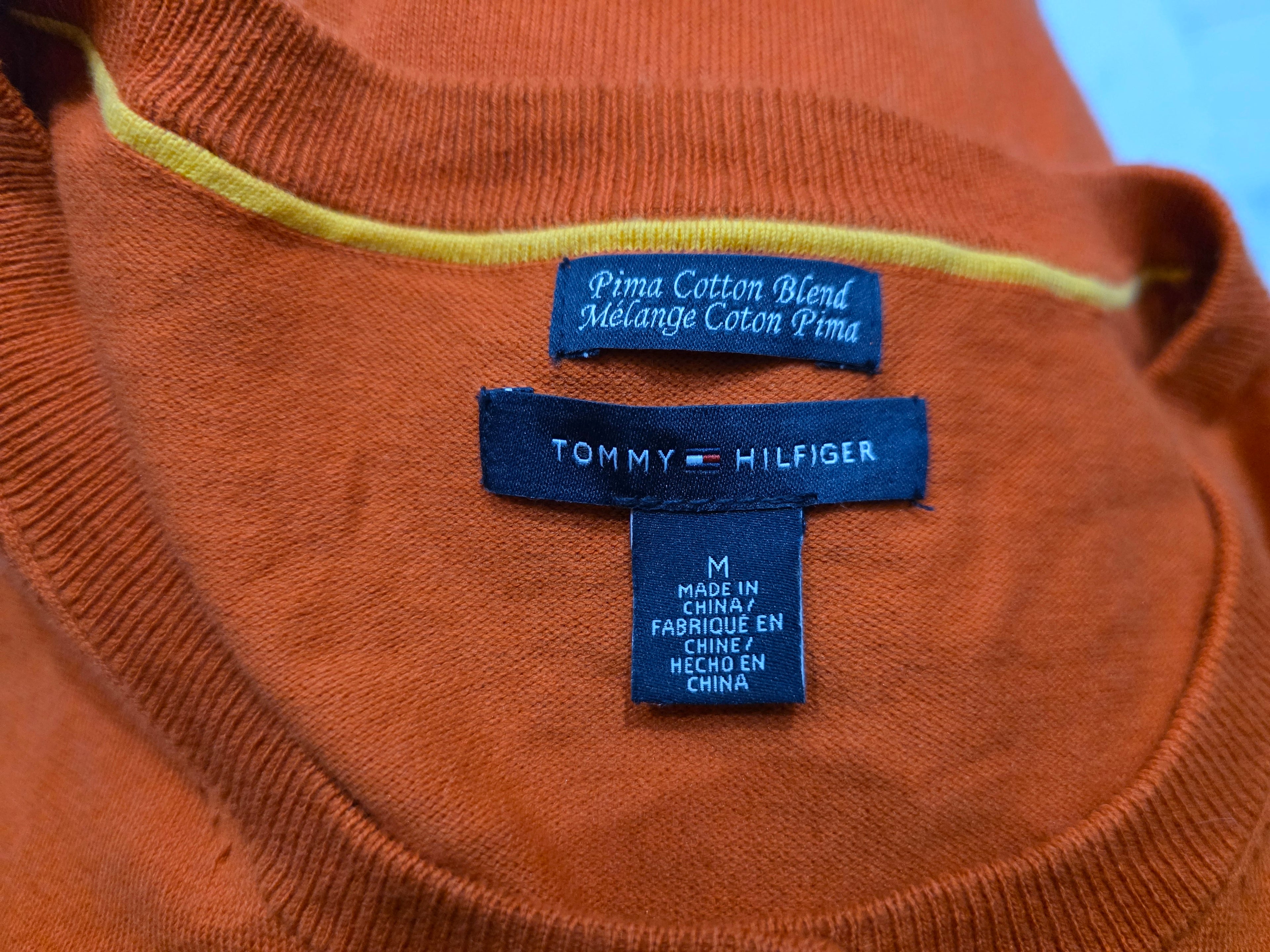 Suéter Tommy Hilfiger de Mujer color naranja con botones