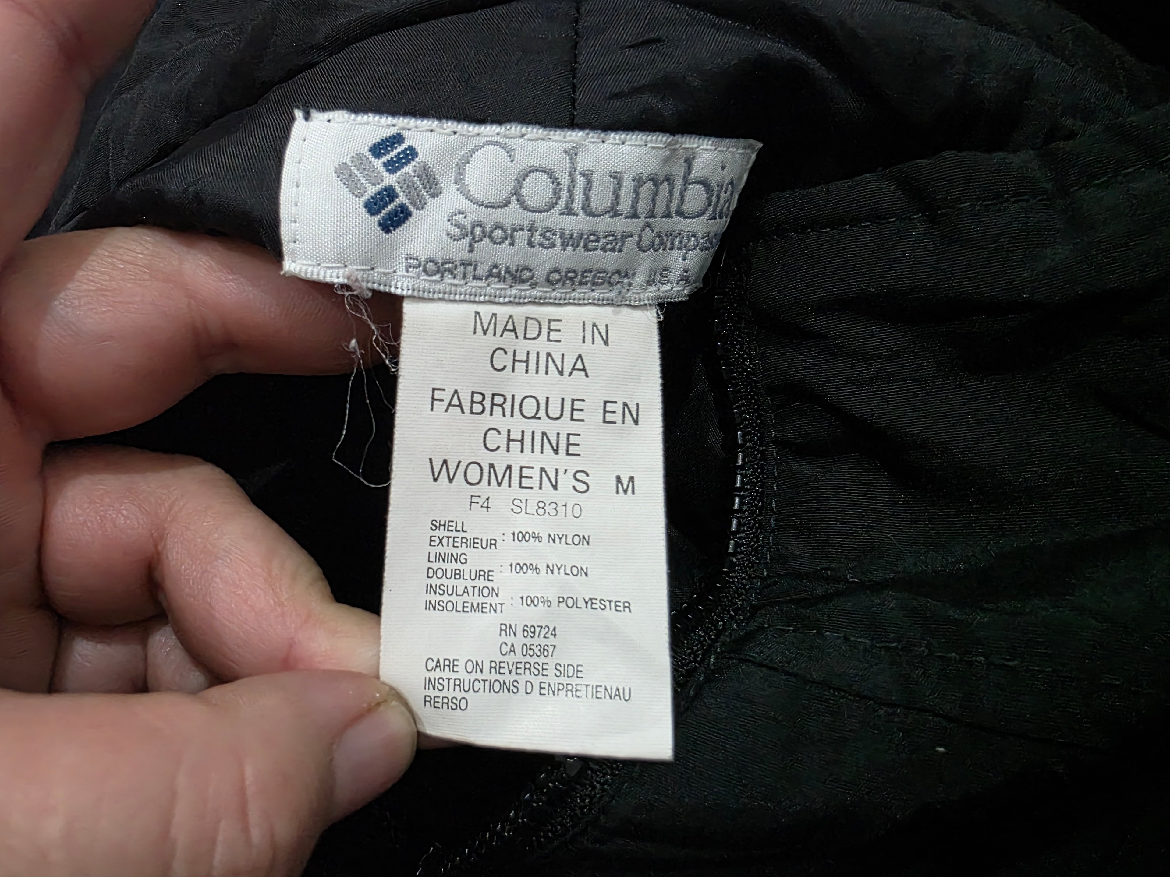Pantalon termico impermeable Columbia color negro
