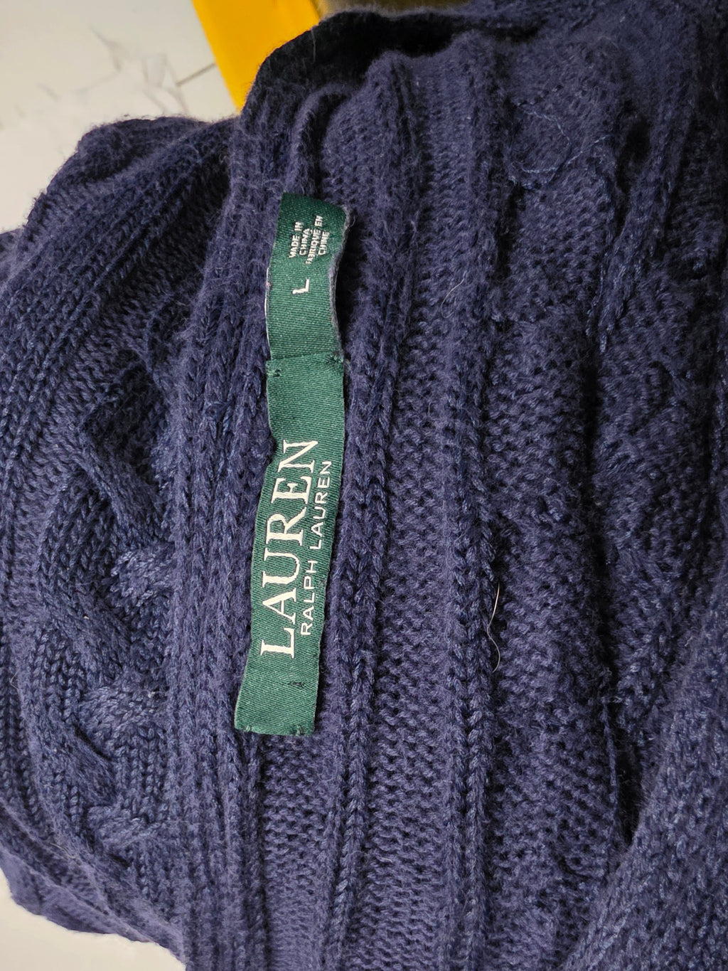 Sueter Ralph Lauren de viscose azul oscuro
