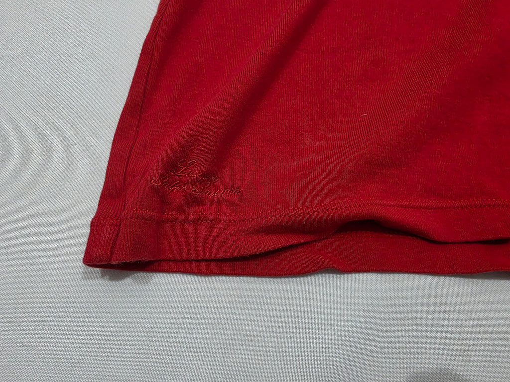 Playera Ralph lauren manga corta color rojo