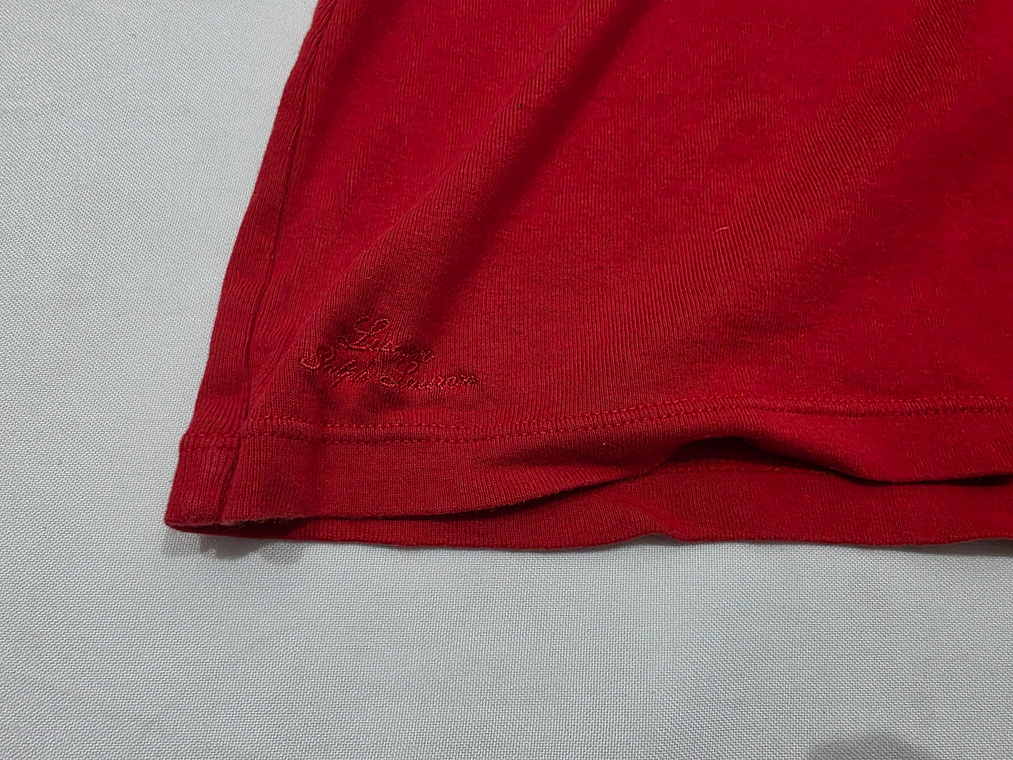 Playera Ralph lauren manga corta color rojo