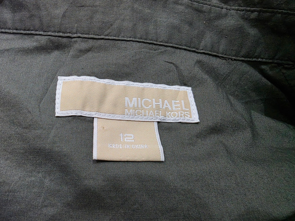 Camisa Michael Kors de Mujer color verde oscuro