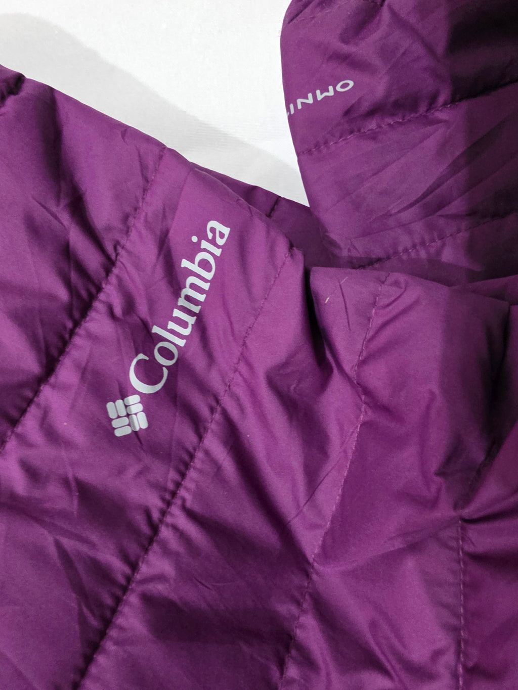 Chamarra Columbia Omniheat color morado de Mujer talla 3X