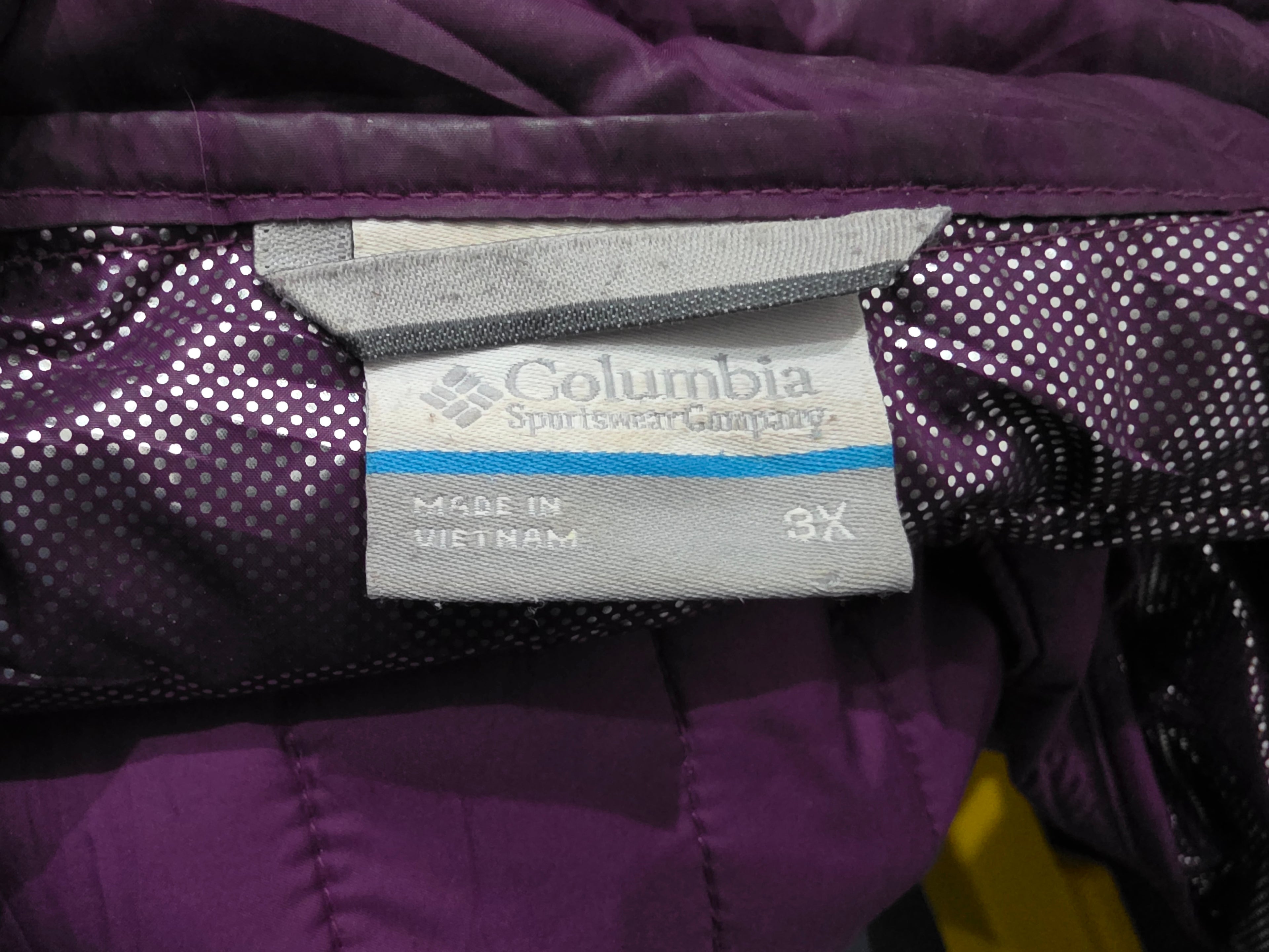 Chamarra Columbia Omniheat color morado de Mujer talla 3X