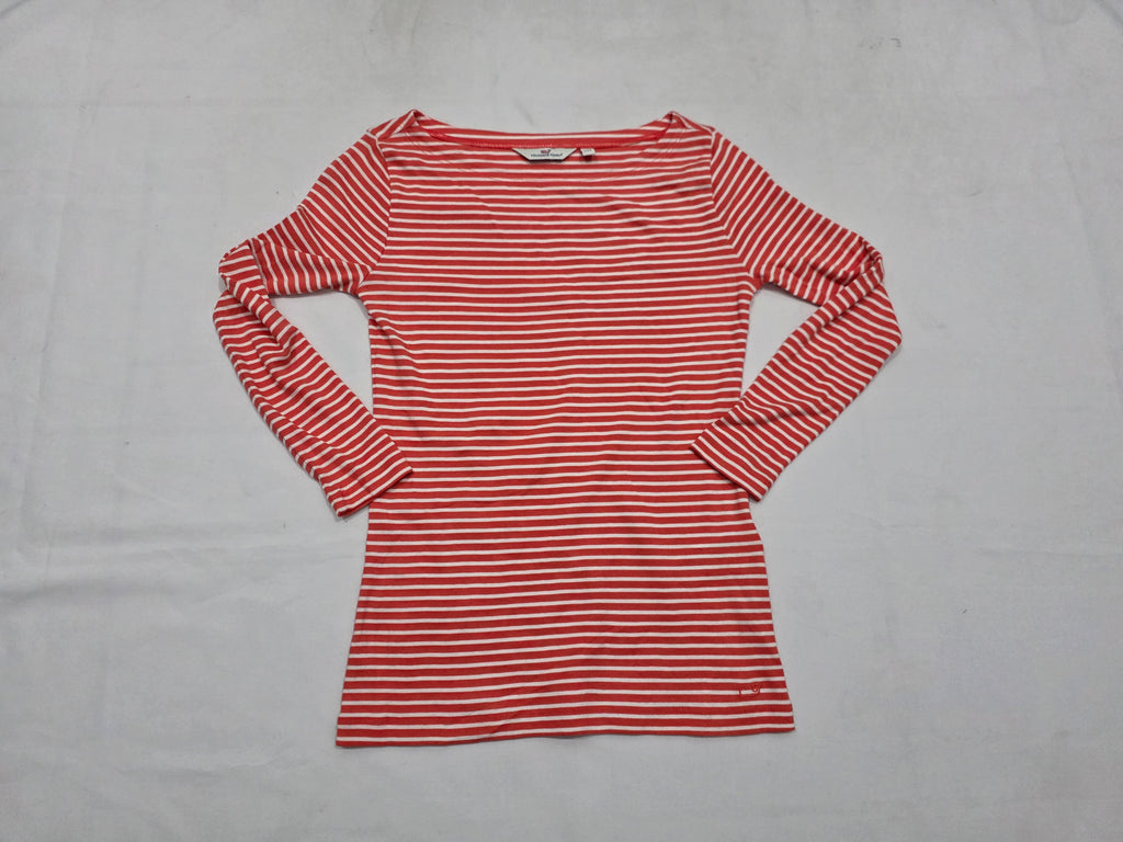 Playera Vineyard Vines XXS de Mujer color coral manga larga