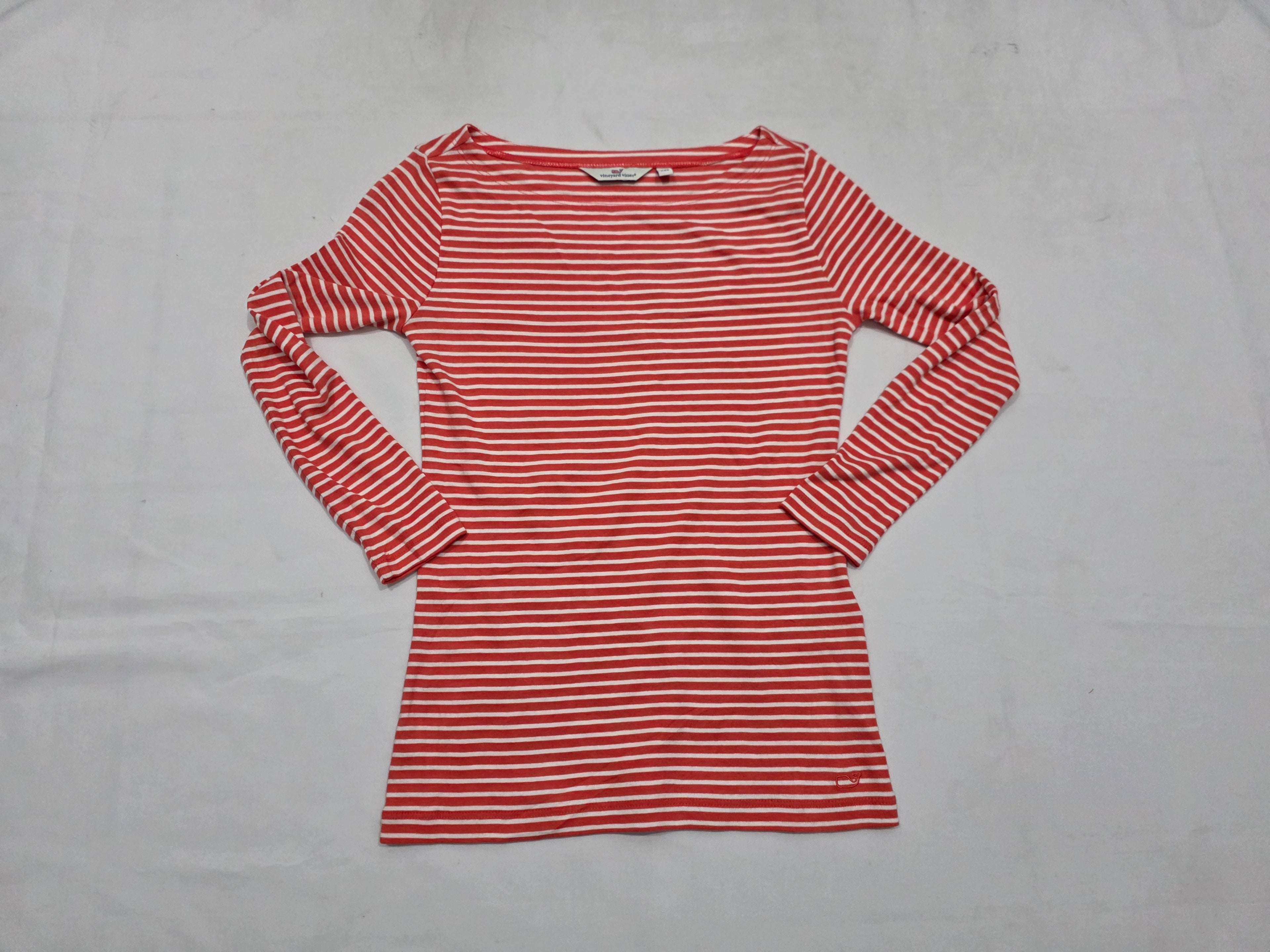 Playera Vineyard Vines XXS de Mujer color coral manga larga