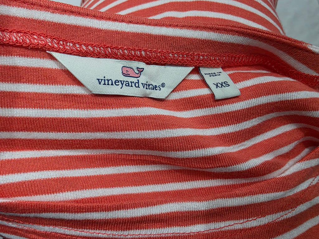 Playera Vineyard Vines XXS de Mujer color coral manga larga