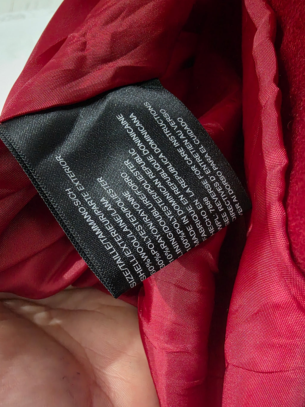 Abrigo Michael Kors de Mukrr color rojo