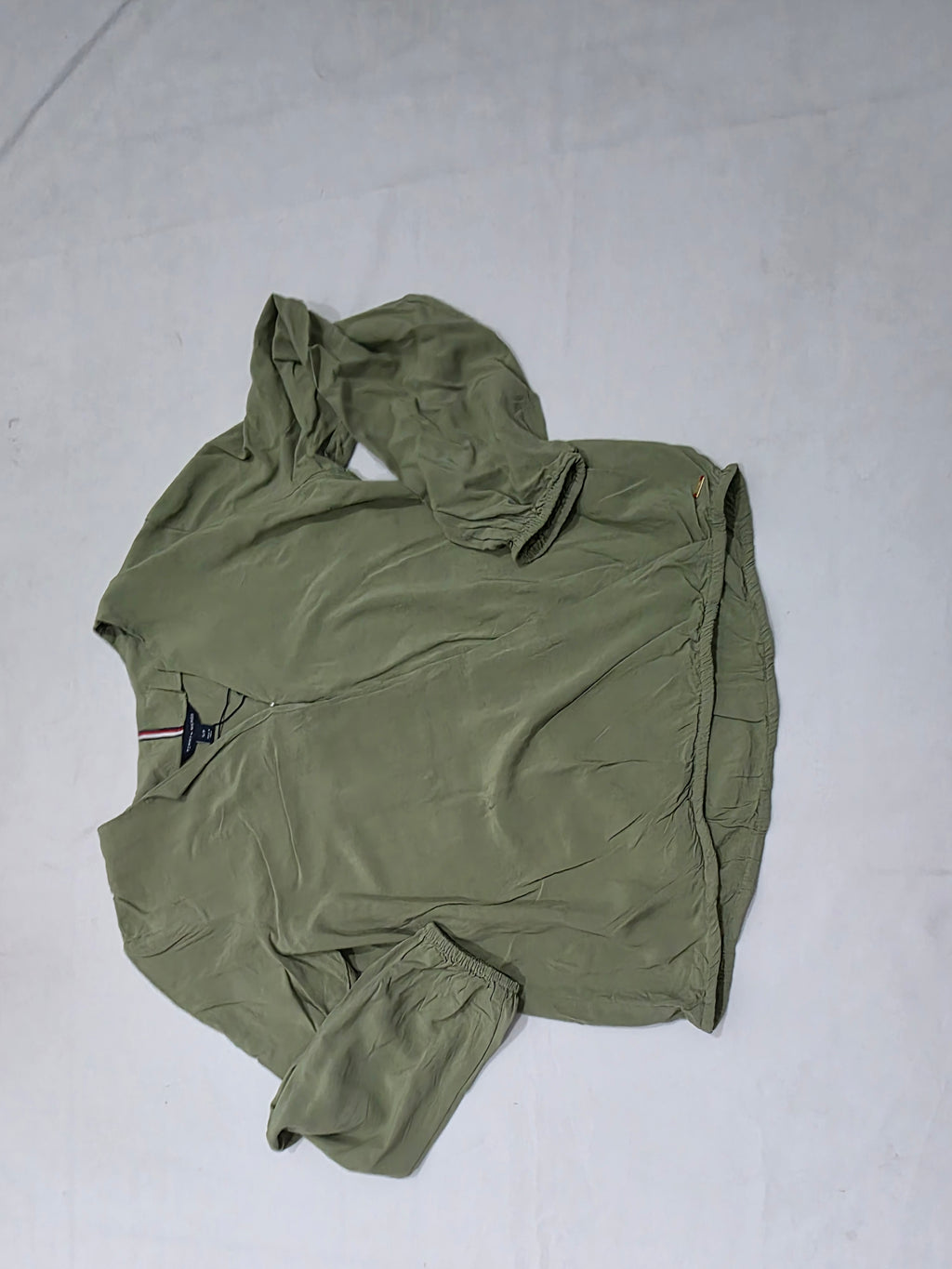 Blusa Tommy Hilfiger de Mujer talla Chica color verde manga larga