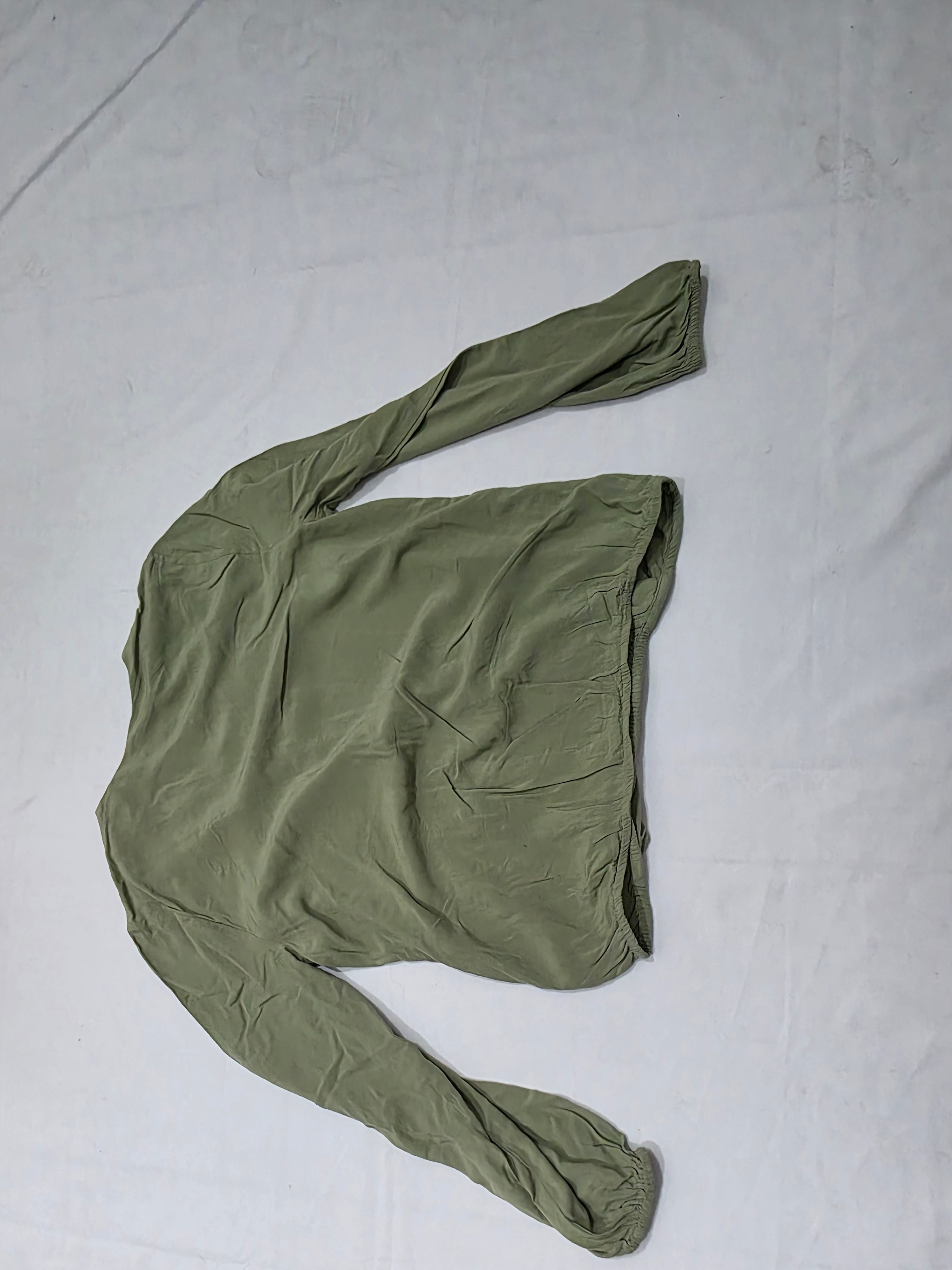 Blusa Tommy Hilfiger de Mujer talla Chica color verde manga larga