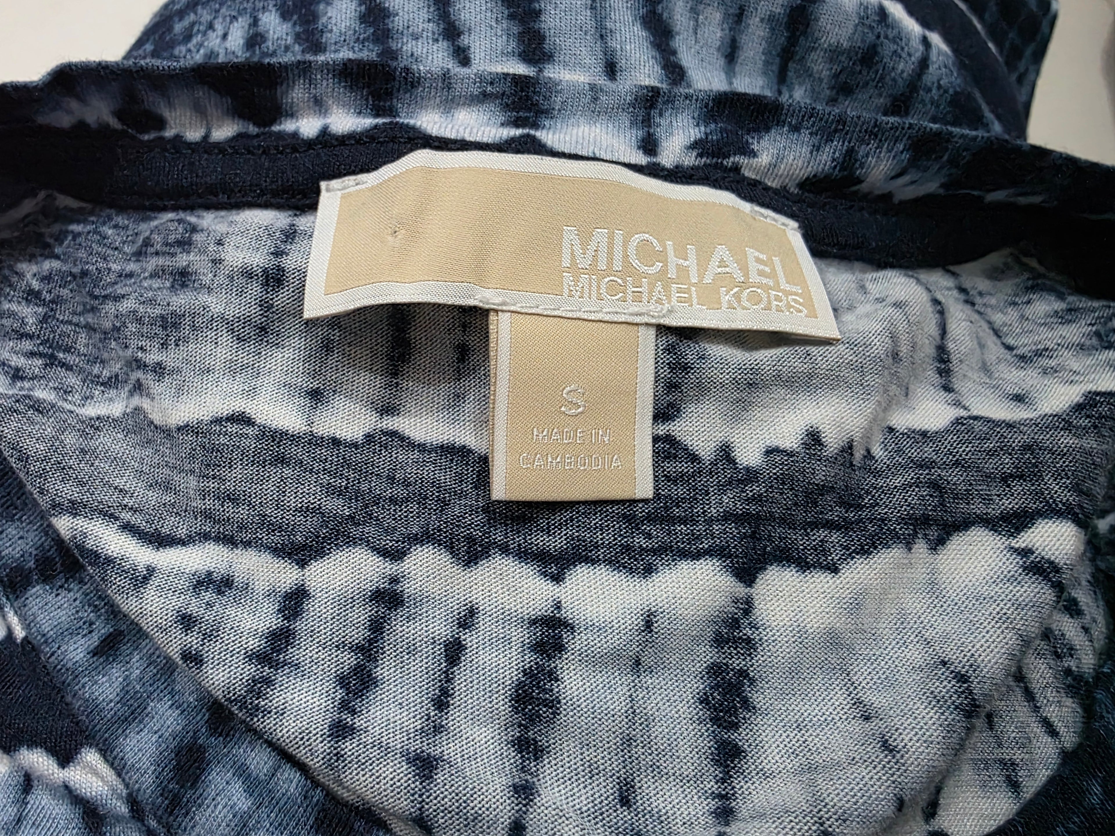 Blusa holgada Michael Kors de Mujer azul tie dye