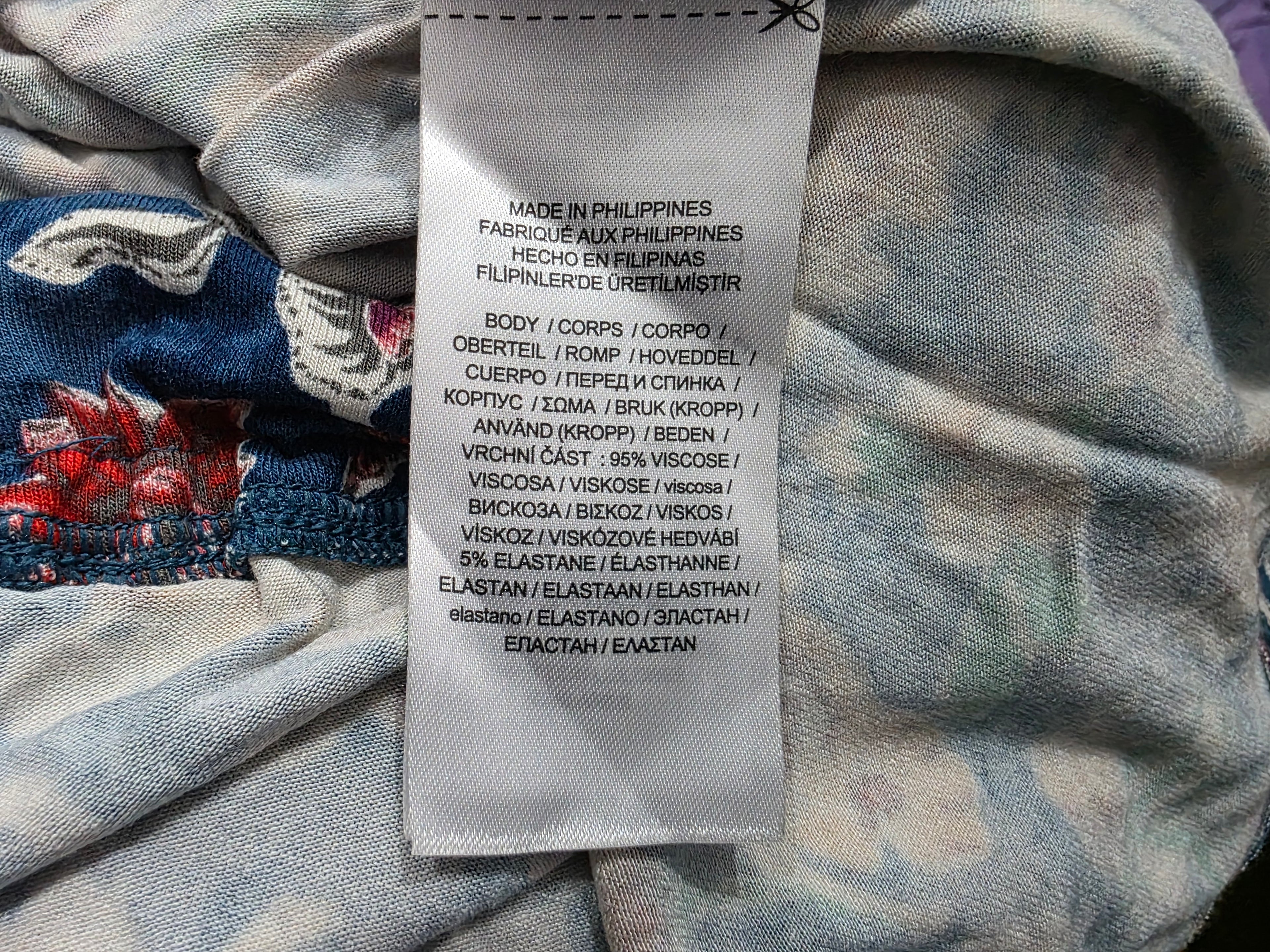 Blusa cruzada Ralph Lauren de Mujer azul floreada