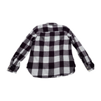 Camisa Tommy Hilfiger de algodón de Mujer color vino/blanco